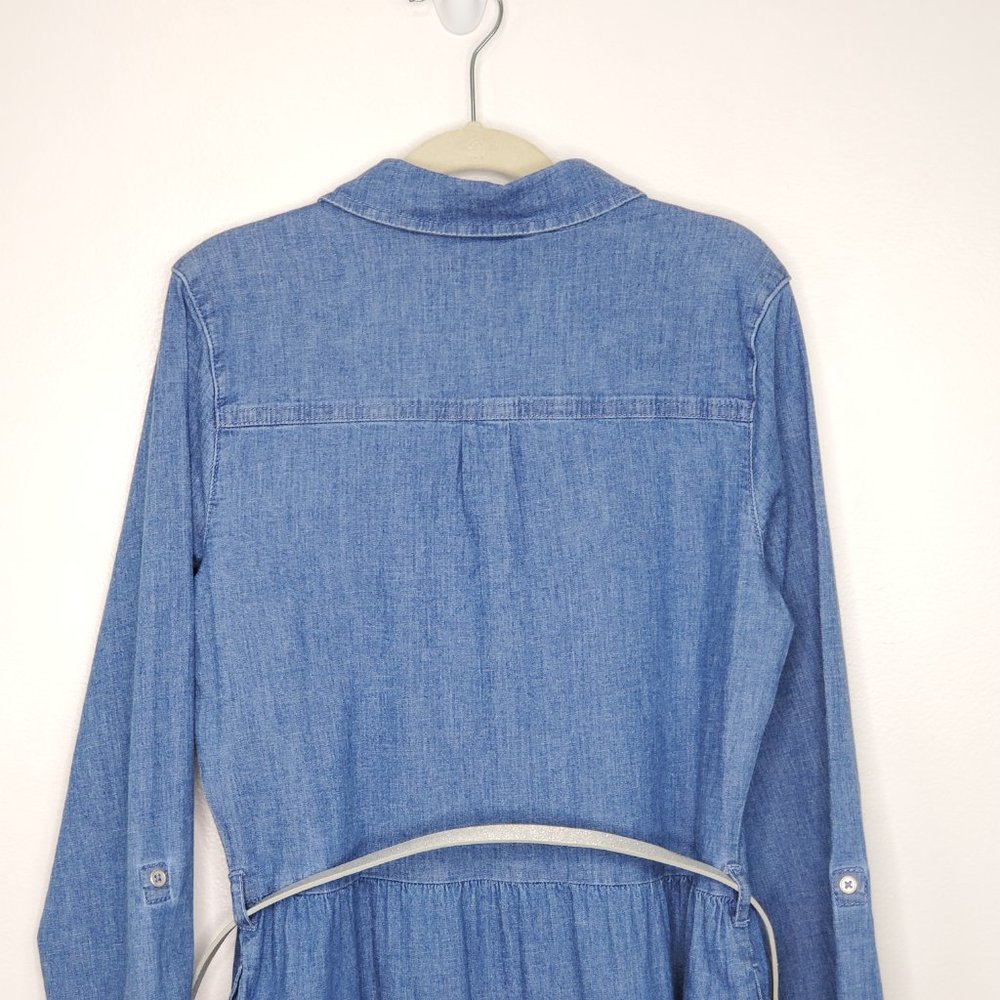 Falls Creek Girls Belted Chambray Denim Shirt Dress NEW NWT Size XL (14/16) - Picture 5 of 10